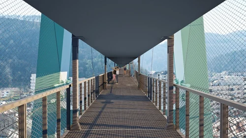 Funicularul din Reșița va fi transformat în promenadă suspendată (foto: ADR Vest)