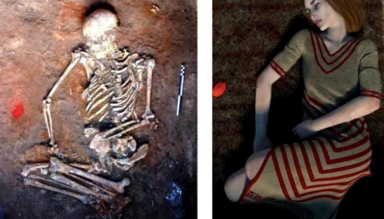 Reconstituirea unei femei din civilizaţia Yamnaya FOTO indo-european.eu/ Michal Podsiadlo