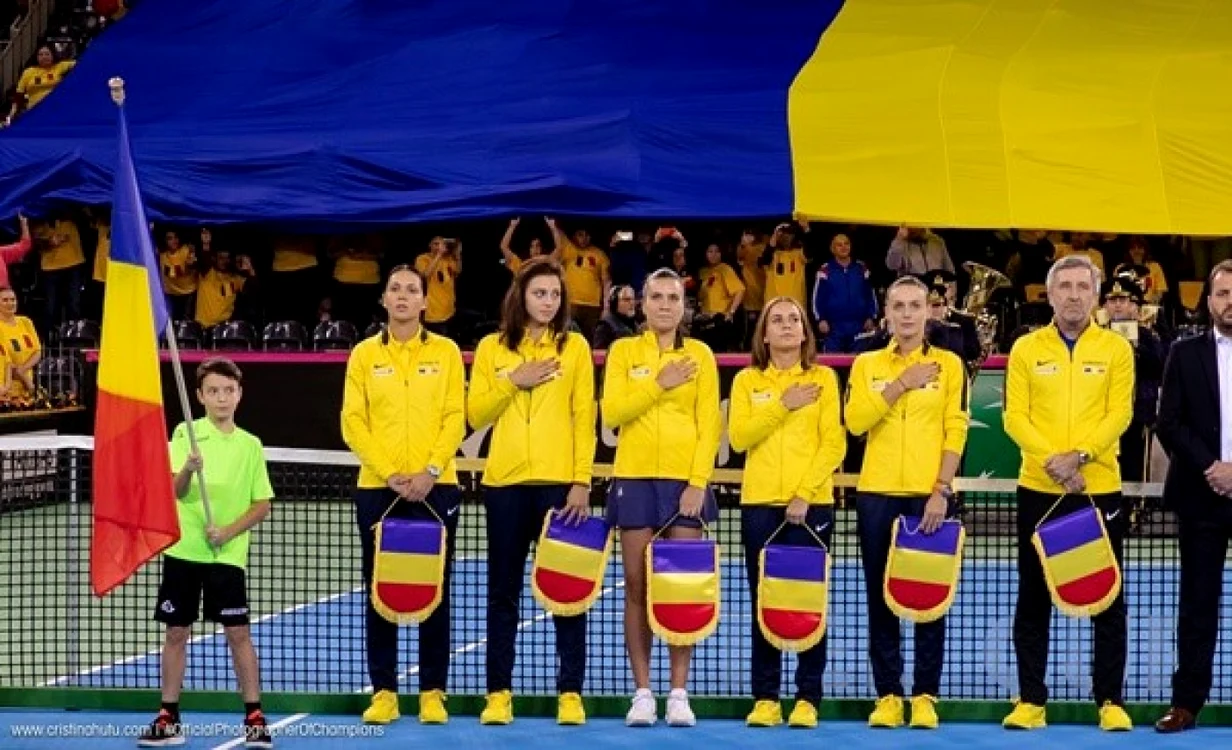 Naționala de tenis a României, avându-l pe Florin Segărceanu căpitan nejucător