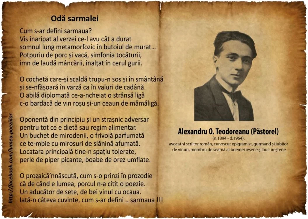 pastorel teodoreanu oda sarmalei facebook jpg