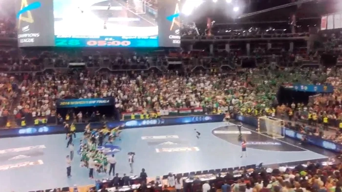 Momentele de bucurie ale echipei CSM BucureștiFoto captură foto Twitter