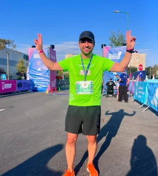 Doru Todoruț aleargă, în martie, la maraton foto: Instagram 