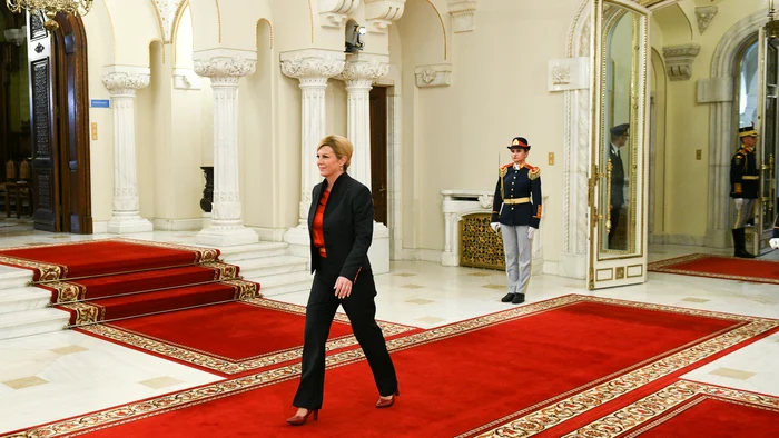 Kolinda Grabar-Kitarovic în prima zi a Summitului Inițiativei celor Trei Mări