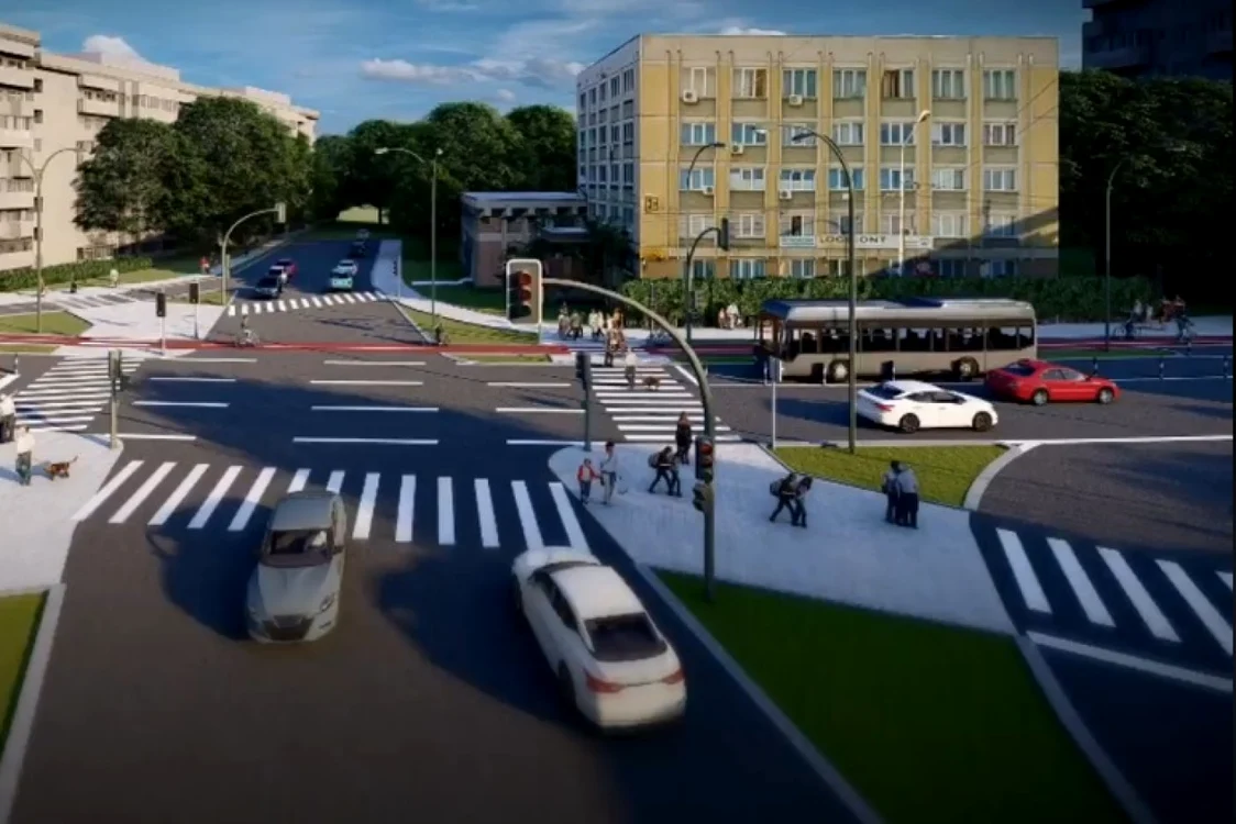 Una din machetele de prezentare pentru traficul auto