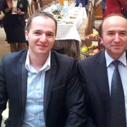 Alexandru Toader si tatal sau, Tudorel Toader