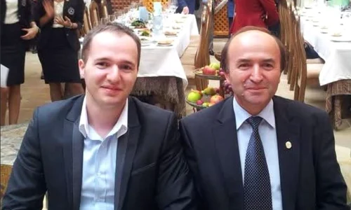 Alexandru Toader si tatal sau, Tudorel Toader