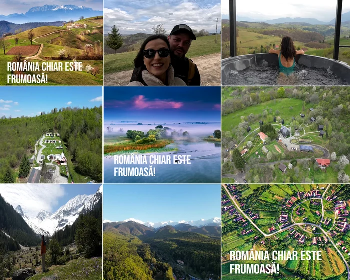 Călătoria prin România a vlogerilor de la HaiHui în doi Foto colaj capturi video jpg