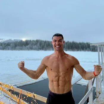 Cristiano Ronaldo, în Laponia. Foto Instragram @cristiano