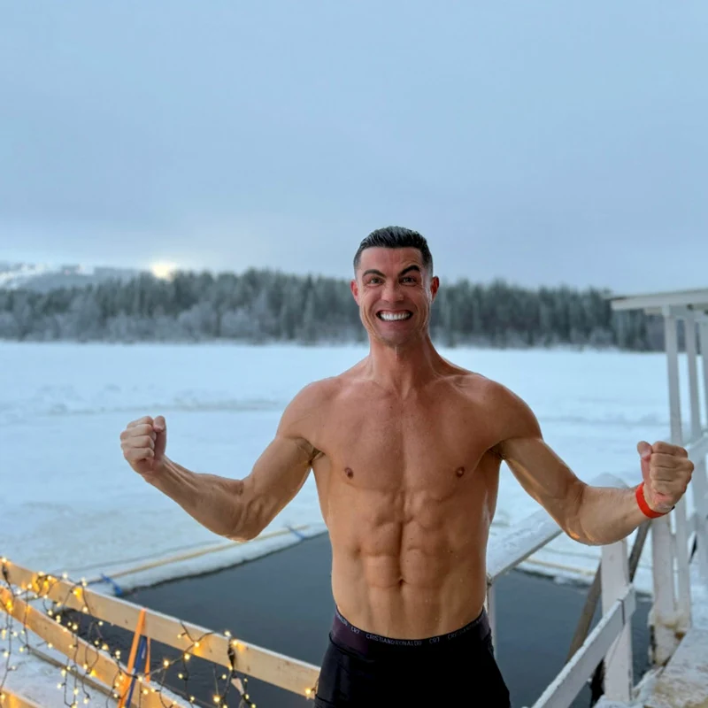 Cristiano Ronaldo, în Laponia. Foto Instragram @cristiano