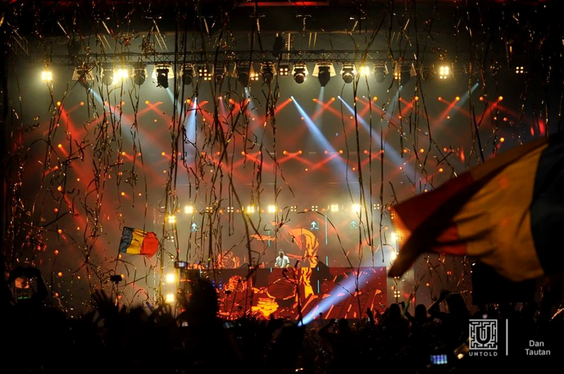 David Guetta pe scena Untold Festival la Cluj  FOTO: Untold Festival, Dan Tăuţan