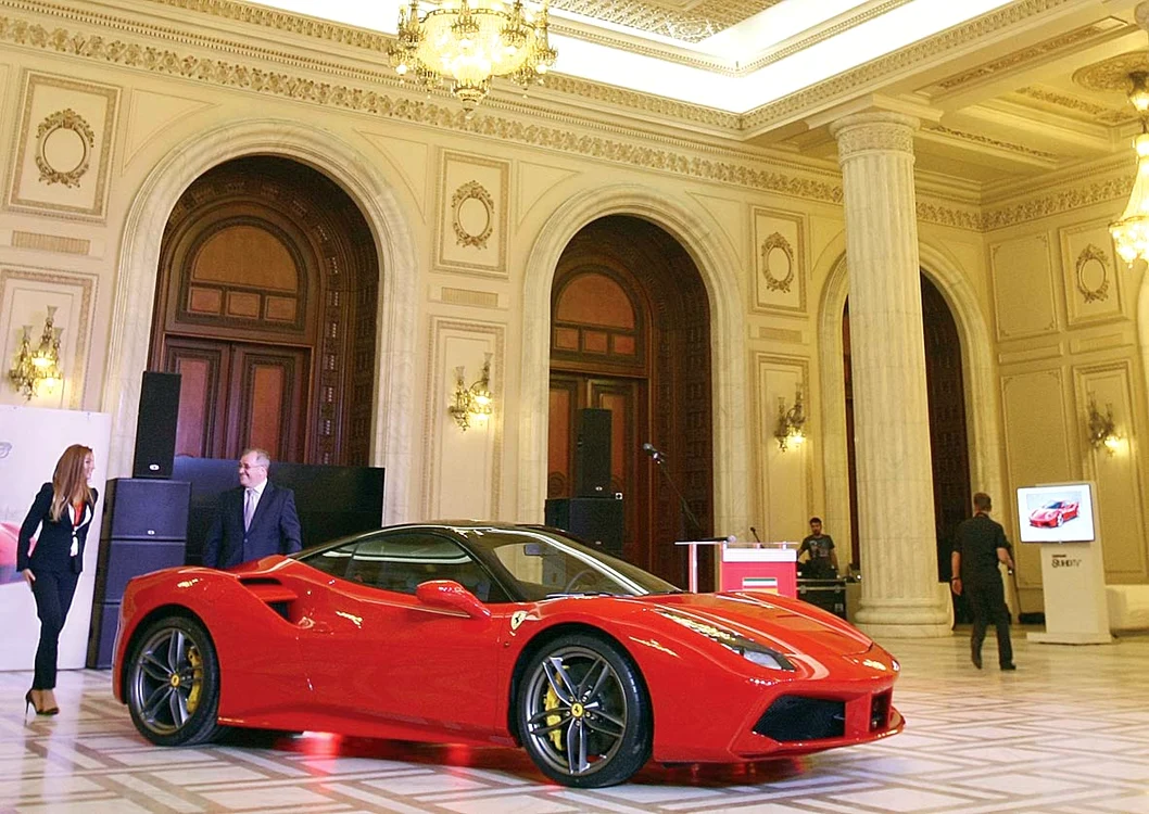 Cinci exemplare au fost comandate în acest an în România, numărul maxim alocat de Ferrari ţării noastreFoto: Dorin Constanda
