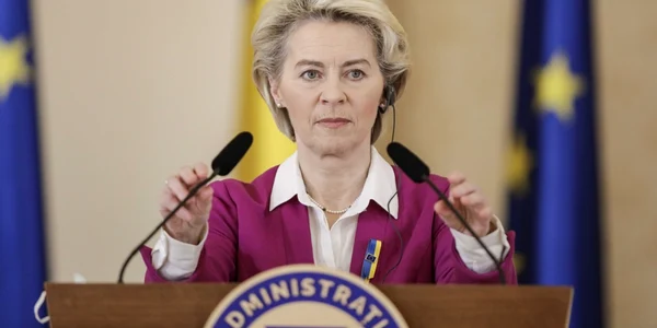 Declaraţii Ursula Von Der Leyen - Klaus Iohannis - 3 mar 2022 / FOTO Inquam Photos / George Călin