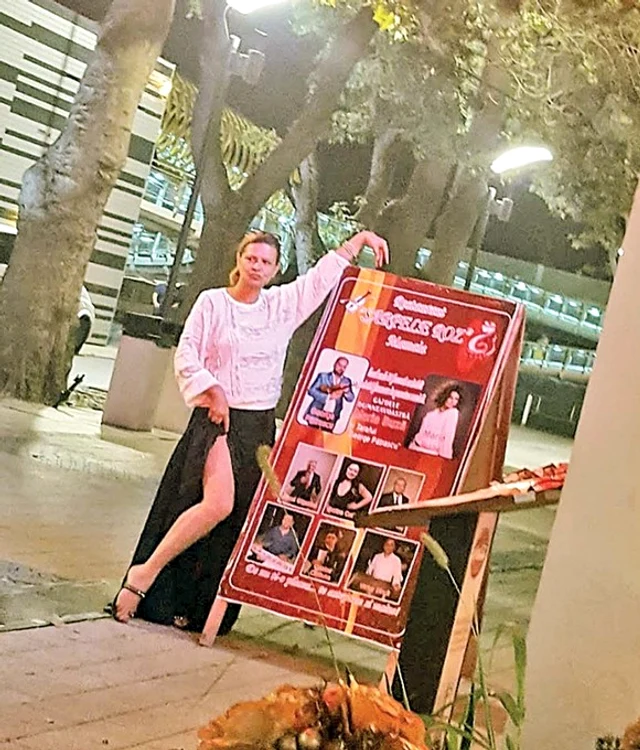 Maria Buză și soțul său dețin restaurantul „La vioara roșie” din București 