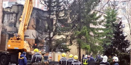 Elicopter prăbușit la Brovarî Foto EPA EFE