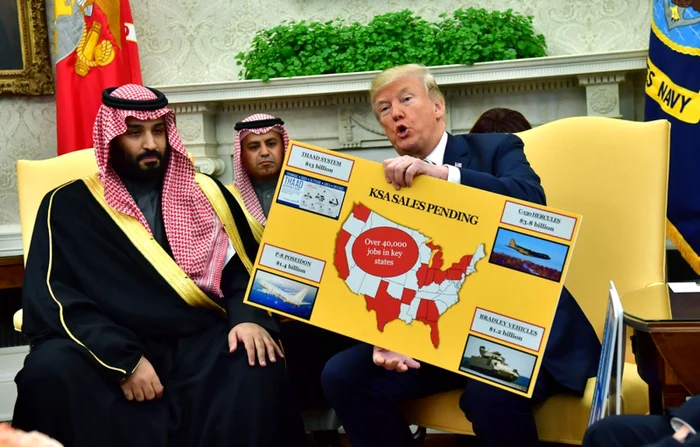 Donald Trump si printul Bin Salman FOTO EPA-EFE