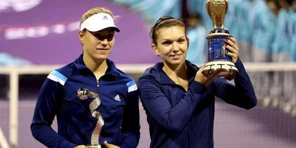 Simona Halep Angelique Kerber finala Doha FOTO Reuters