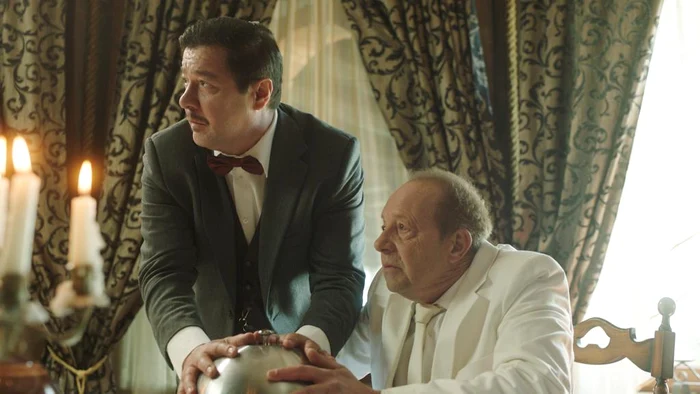 Sandu Pop și Marian Rîlea,  într-o scenă din film