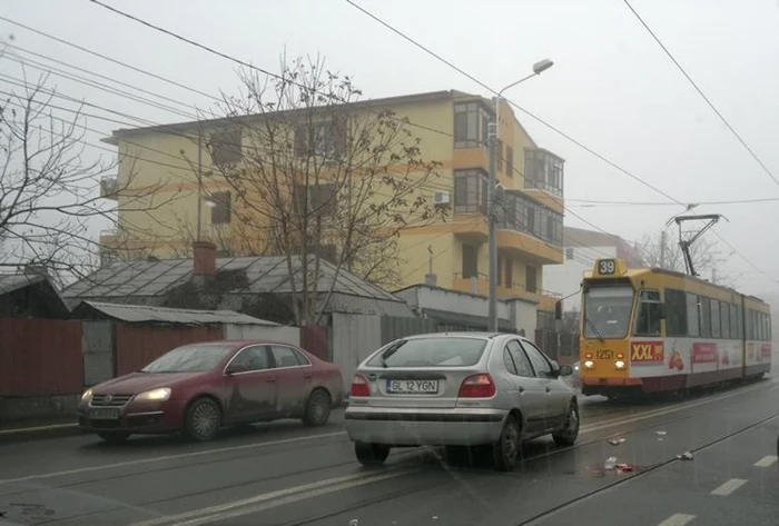 Traficul în zonă a fost îngreunat pentru câteva zeci de minute. Foto: Adevărul