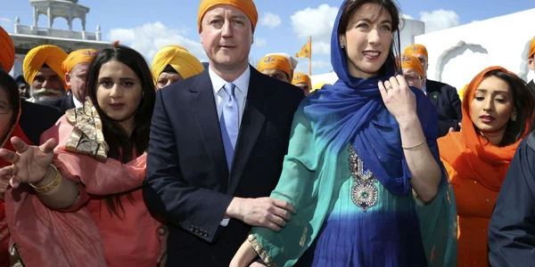Cuplul Cameron a vizitat un templu sikh din Kent