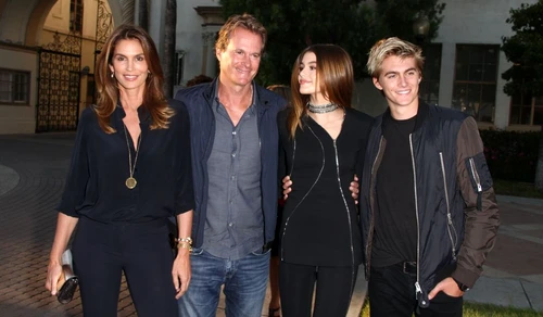 Cindy Crawford, Rande Gerber, Kaia Gerber and Presley Gerber at Sister Cities Screening jpeg