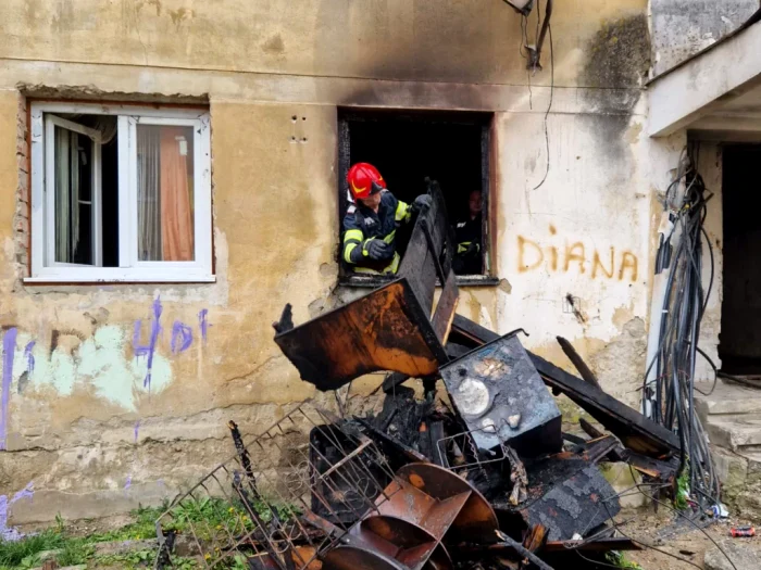 Incendiu SIBIU FOTO ISU