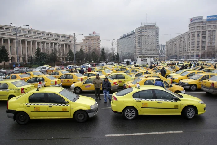 Proteste taximetristi anti UBER Bucuresti FOTO Inquam Photos Octav Ganea