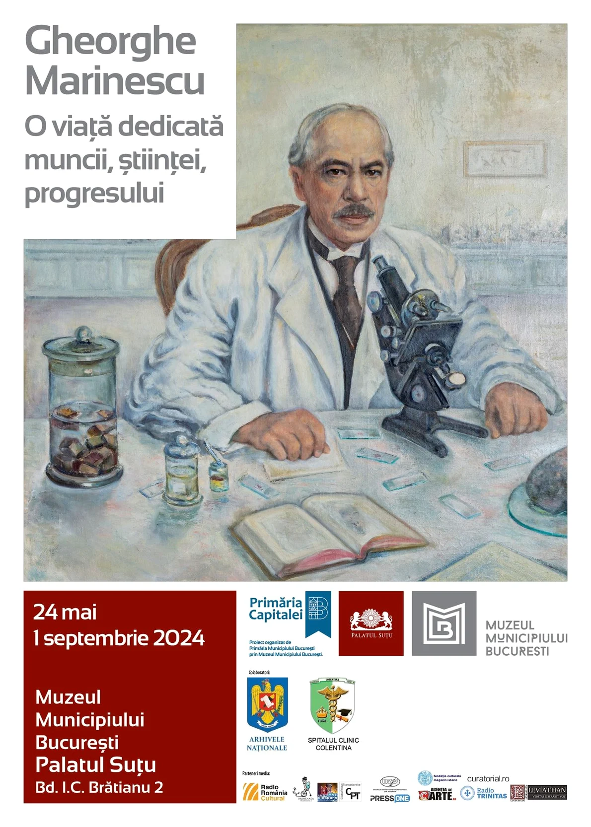 Expoziție dedicată doctorului Gheorghe Marinescu la Palatul Suțu