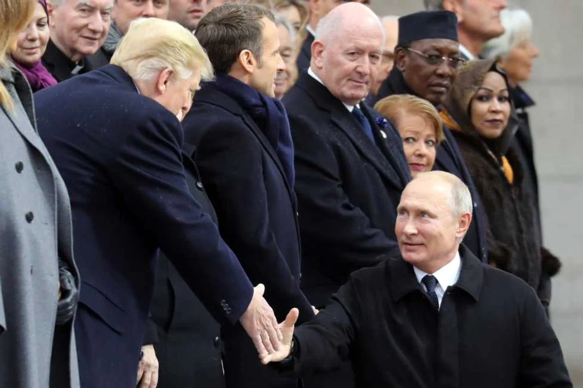 Ceremonie 100 de ani - Armistiţiu - Primul Război Mondial - Paris - Vladimir Putin - Donald Trump / FOTO EPA - EFE / 11 nov 2018