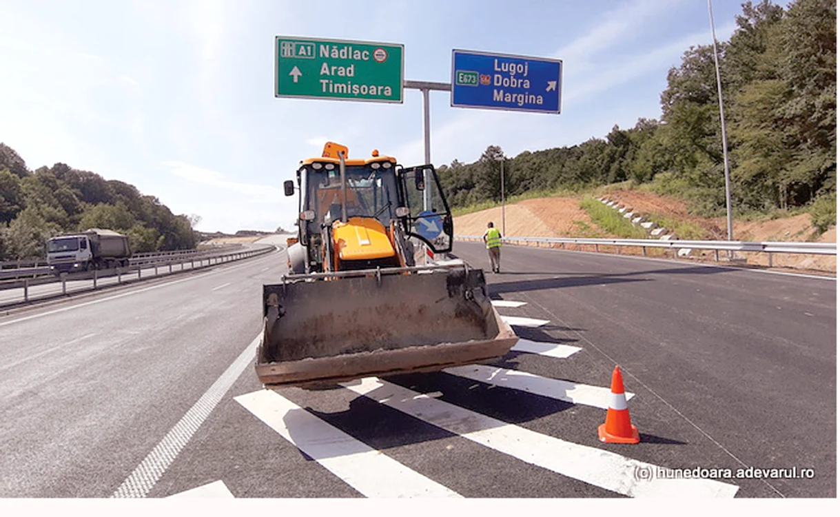 Compania de autostrăzi  a refuzat să dea în folosinţă lotul 3 din Autostrada Lugoj - Deva pentru că este nesigur