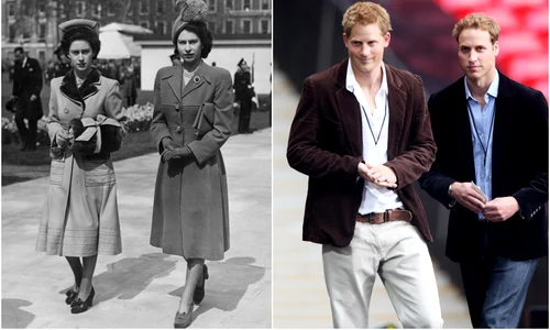 Rezerva, Printesa Margaret si Regina Elisabeta vs Printul Harry si Printul William jpg