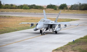 Doua bombardiere B52 Stratofortress au aterizat la Baza Kogalniceanu FOTO MApN / Facebook