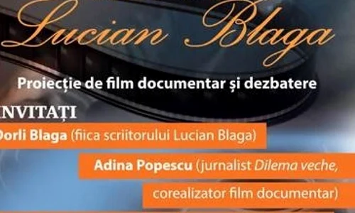 „Tatăl meu, Lucian Blaga“ – film și dezbatere la ICR jpeg