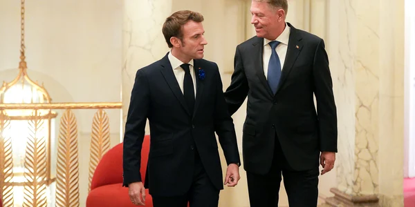 Iohannis, întâlnire cu Emmanuel Macron FOTO: Facebook