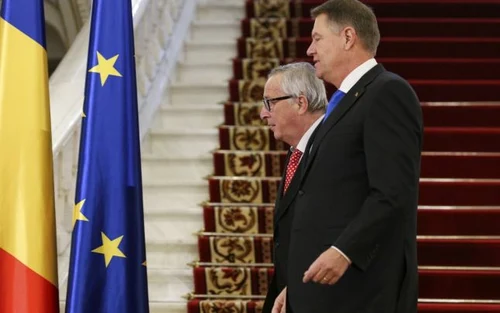 Jean-Claude Juncker primit la Cotroceni de Klaus Iohannis. FOTO Inquam Photos/Octav Ganea