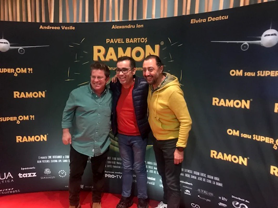 Pavel Bartoș și Jesus del Cerro, la lansarea fimului Ramon Foto Alina Erimia
