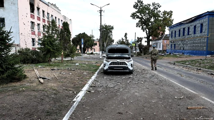 Localitatea rusească Sudja, după ce Ucraina a preluat controlul
