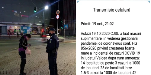 Măsuri împotriva pandemiei în Vâlcea Foto colaj