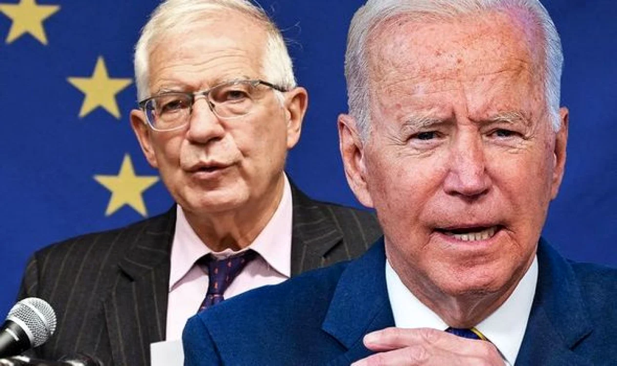 Preşedintele SUA, Joe Biden şi şeful diplomaţiei europene Josep Borrell