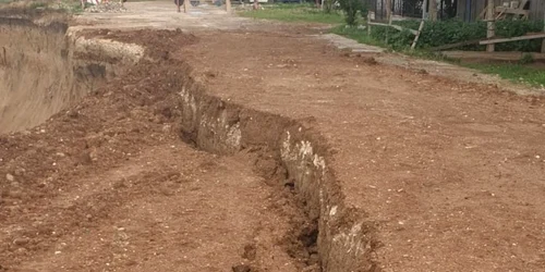 Prăbusire de teren in localitatea Cumpăna