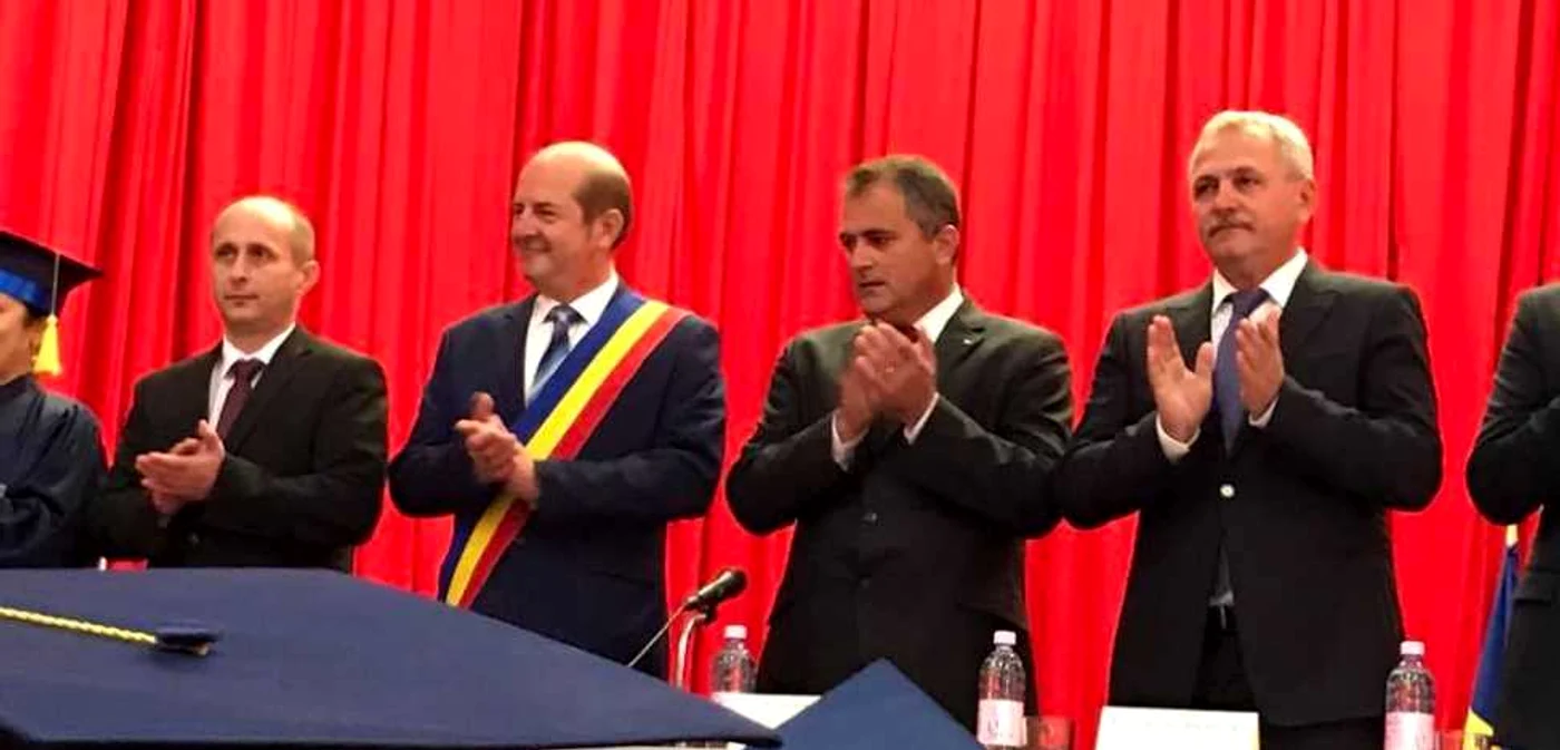 Liviu Dragnea a participat la festivitatea de deschidere a anului universitar de la Universitatea Valahia Alexandria
