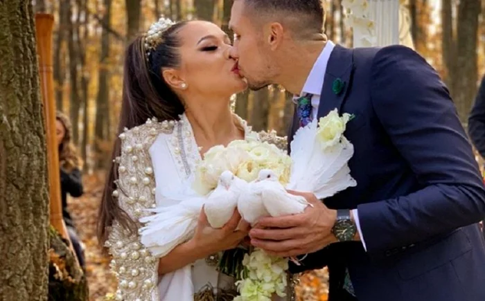 Vlăduța Lupău s-a măritat marți cu fotbalistul Adrian Rusfoto: arhivă personală