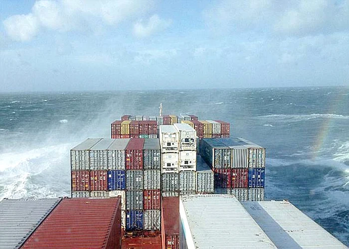 Containerul unde criminalul a aruncat bucăţi din soţia lui