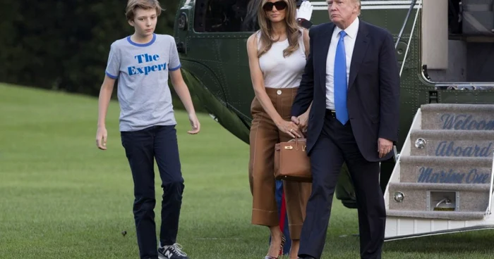 Melania Trump s-a mutat, împreună cu Barron, la Casa Albă. FOTO EPA