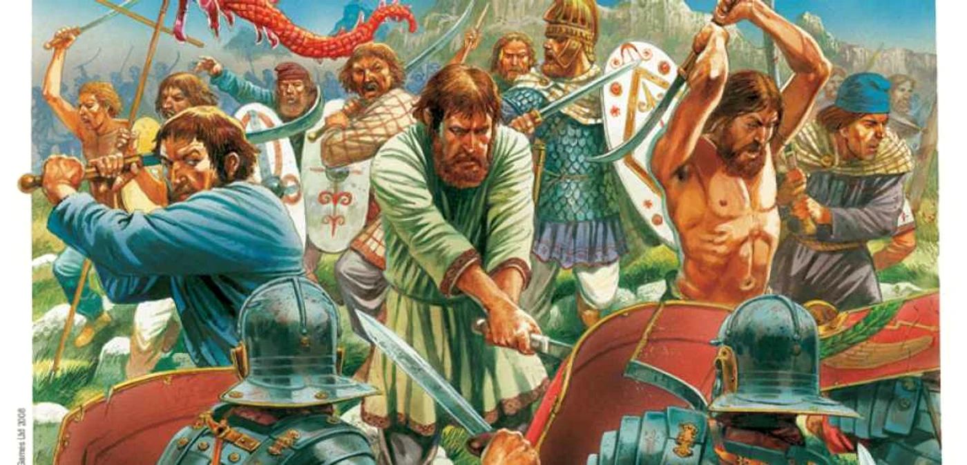 Mituri despre daci. Ilustrare a războinicilor daci. FOTO: warlodrgames.com