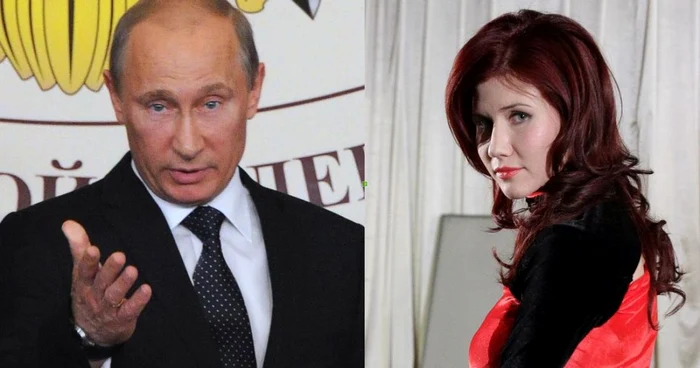 Vladimir Putin și Anna Chapman FOTO: Mediafax/AFP