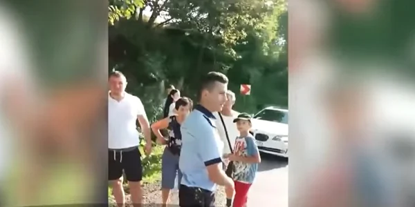 motociclist lovit de politie jpg
