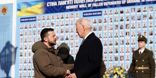 Biden, alături de Zelenski, într-o vizită-surpriză la Kiev FOTO AFP