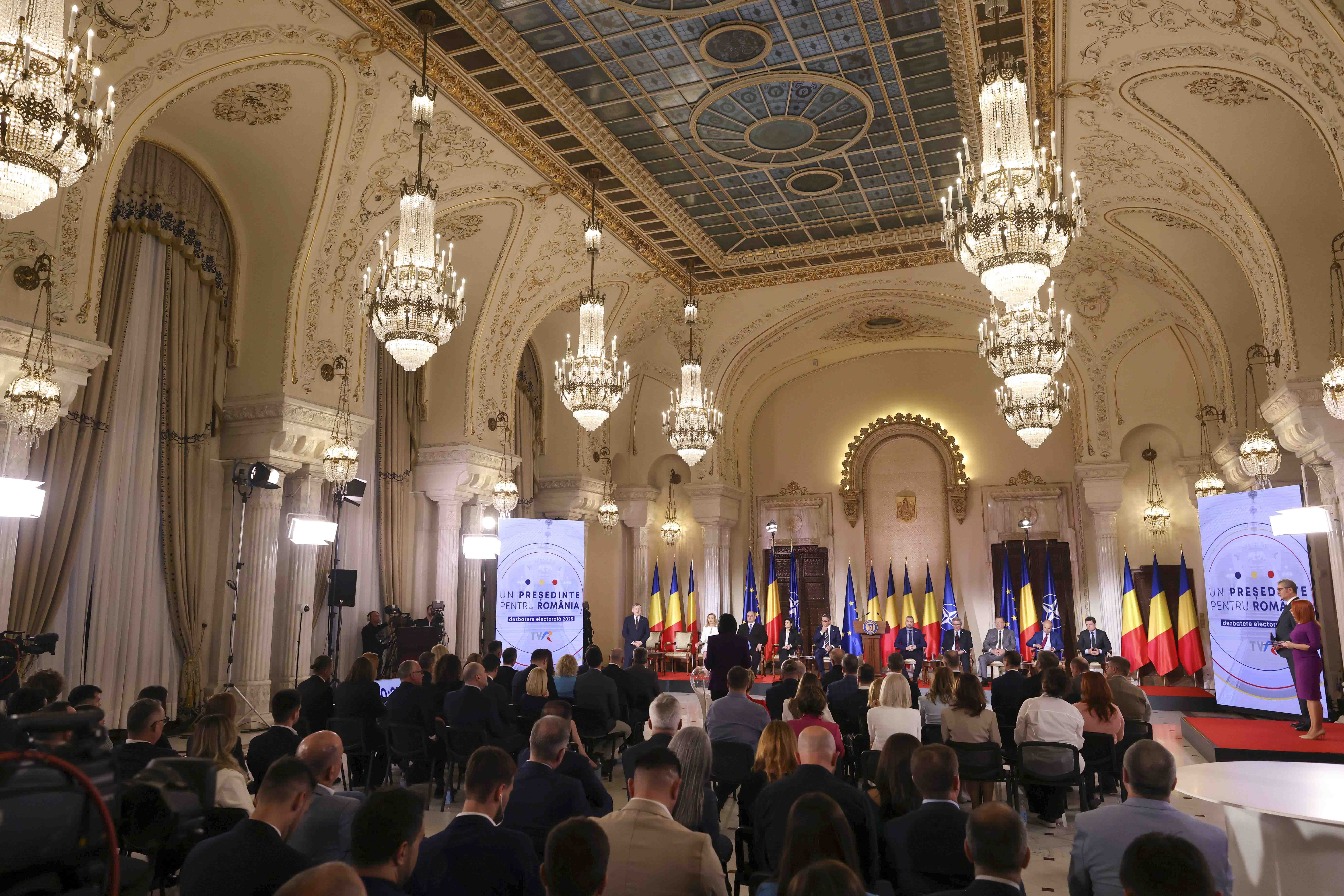 Dezbarerea electorală organizată de TVR. FOTO Inquam Photos / Octav Ganea