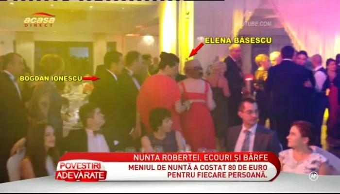 Elena Băsescu şi soţul ei, Bogdan Ionescu, s-au ţinut de mână toată seara (captură: Acasă TV)