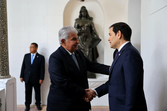 Secretarul de stata american Marco Rubio s-a întâlnit cu Jose Raul Mulino în Panama FOTO EPA-EFE